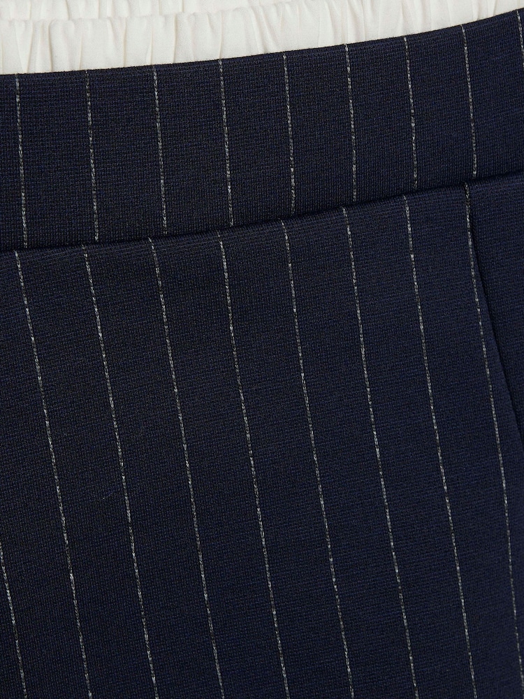River Island Navy Badge Pinstripe Cardingan - Image 9 of 9