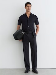 Reiss Navy Drayton Shirt - Image 4 of 6