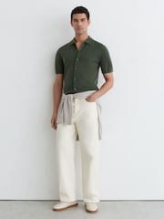 Reiss Dark Green Drayton Shirt - Image 4 of 6