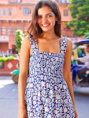 Aspiga Blue Rhianna Cotton Dress - Image 3 of 4