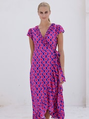 فستان ملفوف من نسيج EcoVero تشكيلة Demi من Aspiga - Image 3 of 6