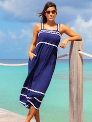 Aspiga Blue Rita Ric Rac Dress - Image 1 of 5