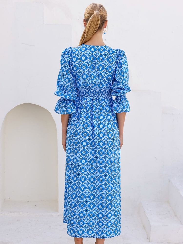 Aspiga Blue Chloe Thin Cotton Dress - Image 2 of 6