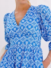 Aspiga Blue Chloe Thin Cotton Dress - Image 4 of 6