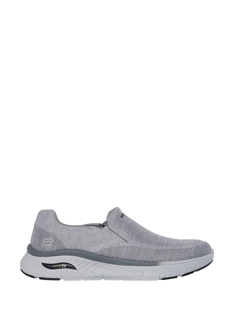 Skechers Grey Arch Fit Crosser Locke Trainers - Image 2 of 5 Skechers Grey Arch Fit Crosser Locke Trainers - Image 2 of 5
