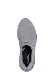 Skechers Grey Arch Fit Crosser Locke Trainers - Image 4 of 5