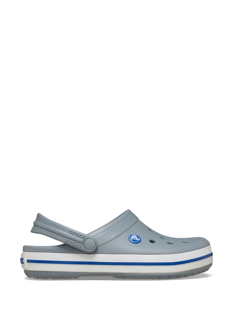 Crocs Grey Crocband Clogs - Image 1 of 6