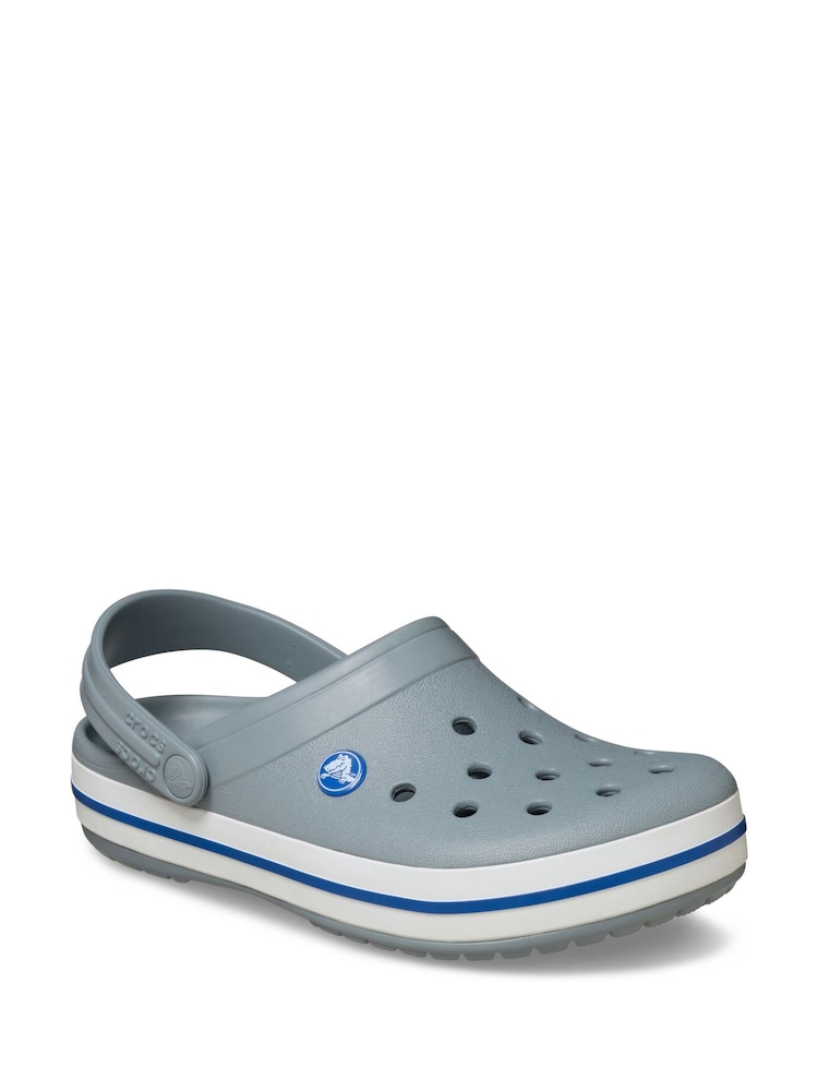 Crocs Grey Crocband Clogs - Image 2 of 6