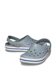 Crocs Grey Crocband Clogs - Image 3 of 6