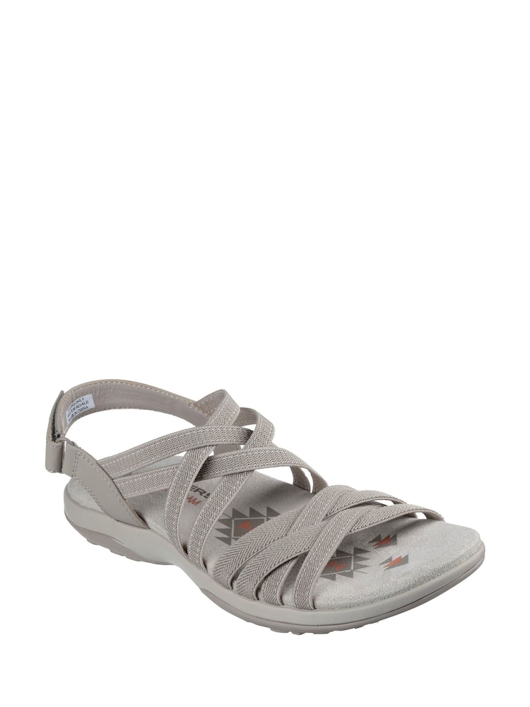 Skechers Grey Reggae Slim - Summer Getaway Sandals - Image 1 of 5
