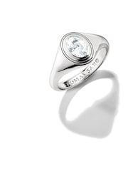 Thomas Sabo Silver Tone Bold Elegance Ring With Oval Zirconia Stone - Image 1 of 2