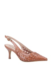 Hush Puppies Brown Danika Kitten Heels - Image 3 of 5