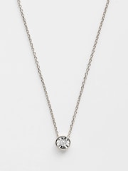 Carrie Elizabeth Silver Tone Avalon Diamond Necklace - Image 2 of 3