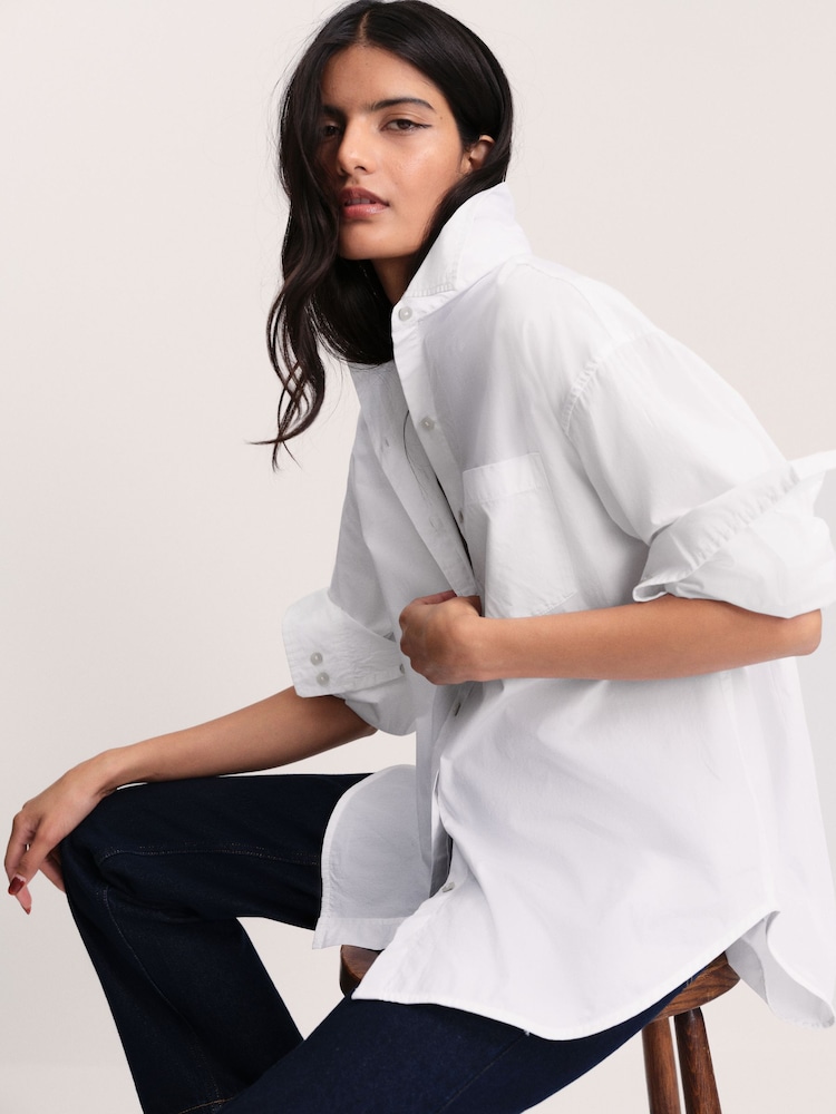 The Set Oversized Shirt White - Image 1 of 8