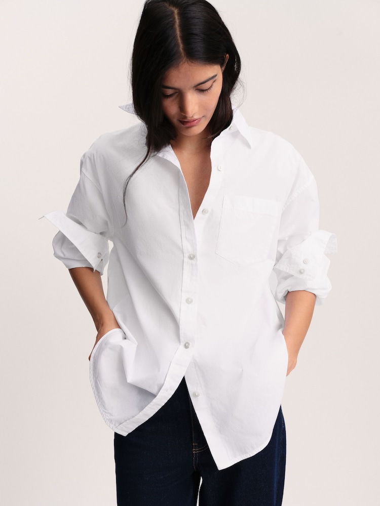 The Set Oversized Shirt White - Image 2 of 8