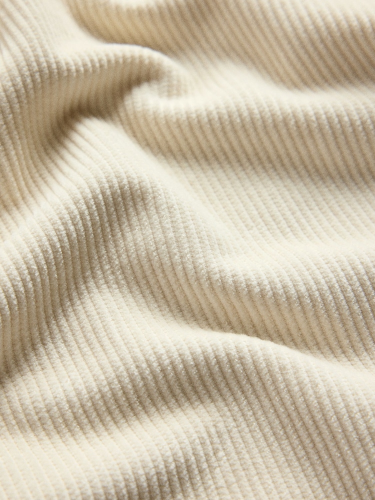 The Set Corduroy Wide Leg Trousers Cream - Image 10 of 10