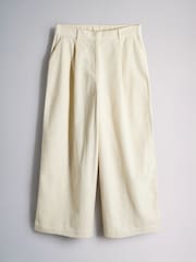 The Set Corduroy Wide Leg Trousers Cream - Image 2 of 10