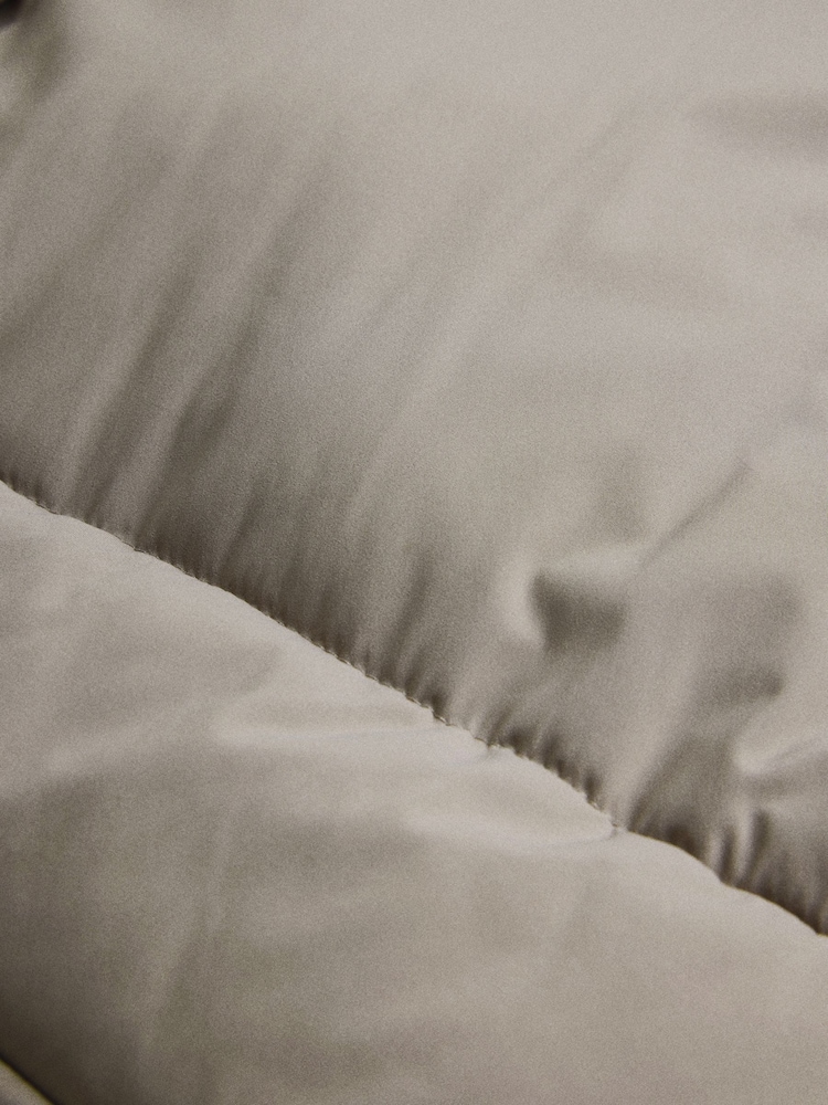 The Set Showerproof Padded Maxi Coat Taupe - Image 7 of 7 The Set Showerproof Padded Maxi Coat Taupe - Image 7 of 7