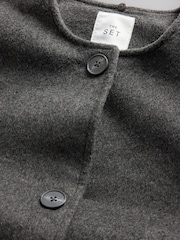 Manteau foulard The Set à col cheminée - Image 12 de 14
