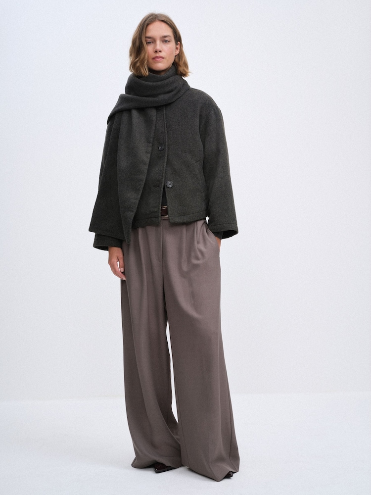 Manteau foulard The Set à col cheminée - Image 2 de 14