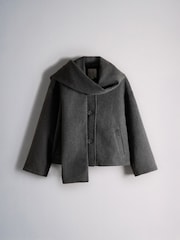 Manteau foulard The Set à col cheminée - Image 9 de 14