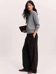 The Set 2 Pack Corduroy Pull-On Trousers Grey/Burgundy - Image 1 of 10
