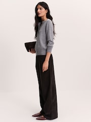 The Set 2 Pack Corduroy Pull-On Trousers Grey/Burgundy - Image 4 of 10