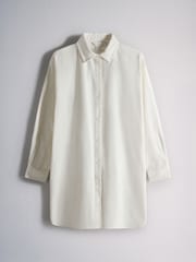 The Set 2 Pack Corduroy Cotton Shirt Dresses Cream/Navy Blue - Image 2 of 5