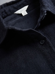 The Set 2 Pack Corduroy Cotton Shirt Dresses Cream/Navy Blue - Image 5 of 5