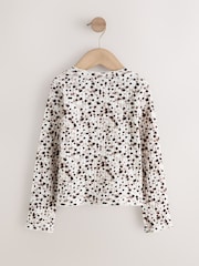 Red/Animal - Yivli Long Sleeve Tops 2 Paket (3-16il) - 6şəkildən 4 şəkil
