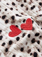 Red/Animal - Yivli Long Sleeve Tops 2 Paket (3-16il) - 6şəkildən 5 şəkil