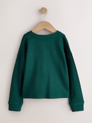 Green Waffle Henley Top (3-16yrs) - Image 6 of 8