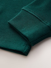 Green Waffle Henley Top (3-16yrs) - Image 8 of 8