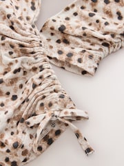Brown Animal Long Sleeve Ruched Top (3-16yrs) - Image 8 of 8