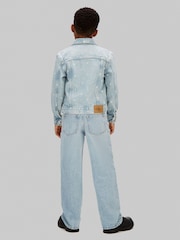 Calvin Klein Blue Denim Trucker Jacket - Image 4 of 5