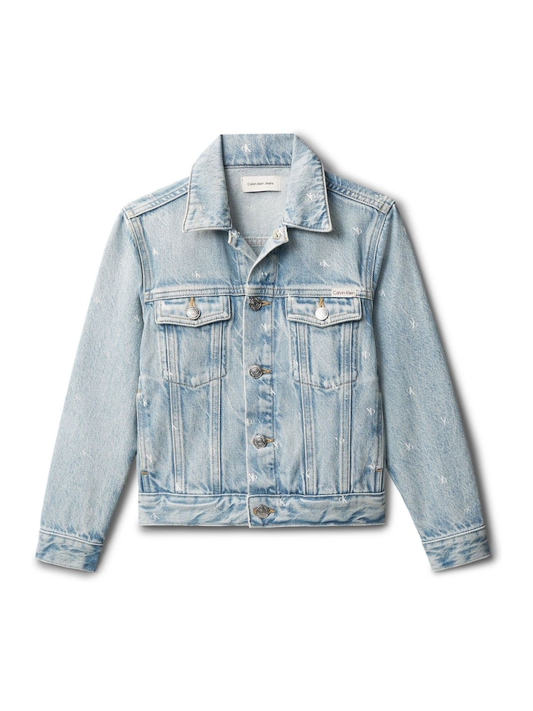 Calvin Klein Blue Denim Trucker Jacket - Image 5 of 5