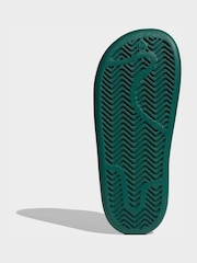 adidas Originals Green Adilette Sandals - Image 7 of 9