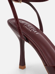 Simmi London Red Savvy Peep Toe Heeled Sandals - Image 3 of 3