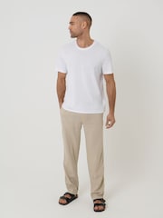 Threadbare Natural Linen Blend Trousers - Image 4 of 4