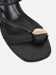 Simmi London Black Anya Detail Wedge Sandals - Image 3 of 4