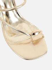 Simmi London Gold Anya Detail Wedge Sandals - Image 4 of 4