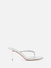 Simmi London Silver Lana Diamante Mules - Image 2 of 4