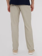 Threadbare Natural Linen Blend Drawcord Trousers - Image 2 of 4