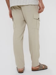 Threadbare 리넨 Blend 카고 팬츠 - 4의 이미지 2