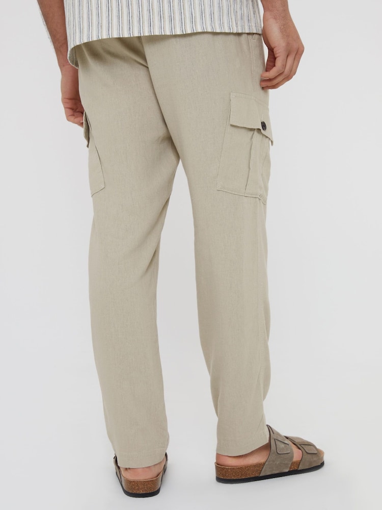 Threadbare 리넨 Blend 카고 팬츠 - 4의 이미지 2