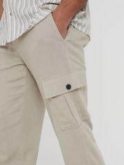 Threadbare 리넨 Blend 카고 팬츠 - 4의 이미지 4