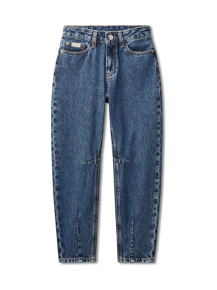 Calvin Klein Blue Barrel Denim Jeans - Image 4 of 4