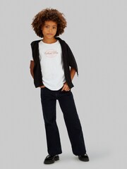 Calvin Klein White Script Logo T-Shirt - Image 3 of 5