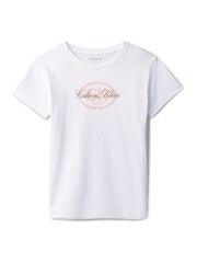 Calvin Klein White Script Logo T-Shirt - Image 5 of 5