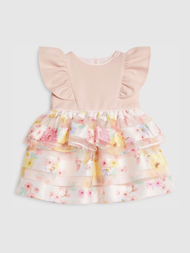 River Island Pink Floral Occasion Dress - Image 1 of 4